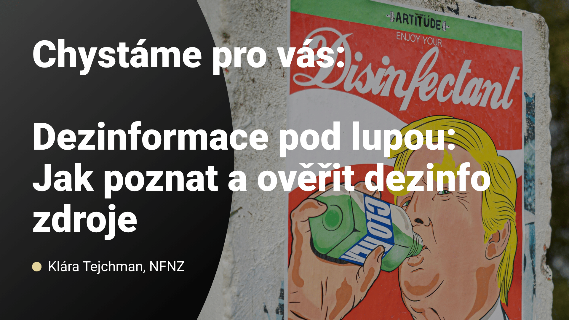 Už 21. října od 14 hodin | Dezinformace pod lupou: Jak poznat a ověřit dezinfo zdroje